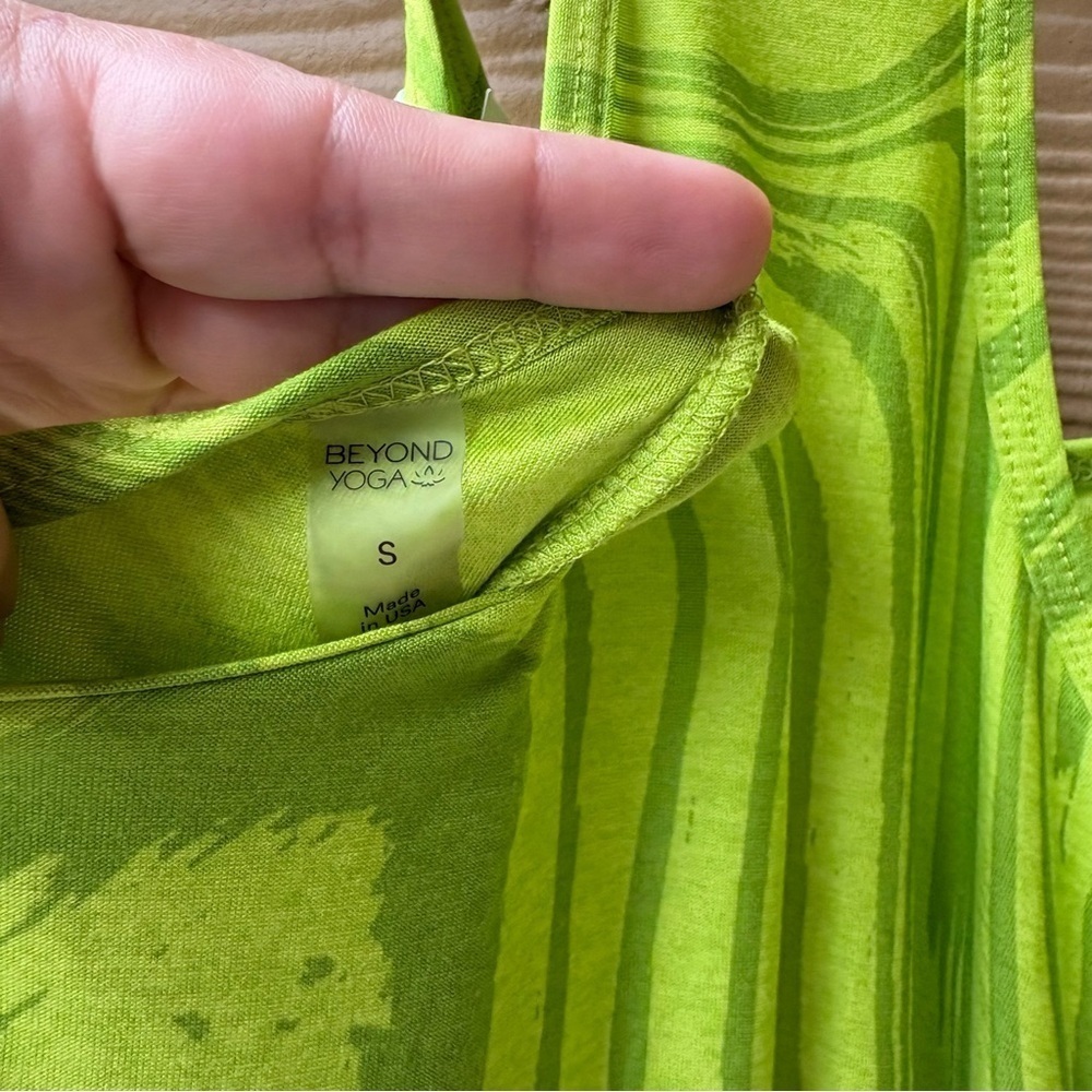 Beyond Yoga Printed Midi Sleep Dress Matcha Green Swirl Size Small - Picture 7 of 7